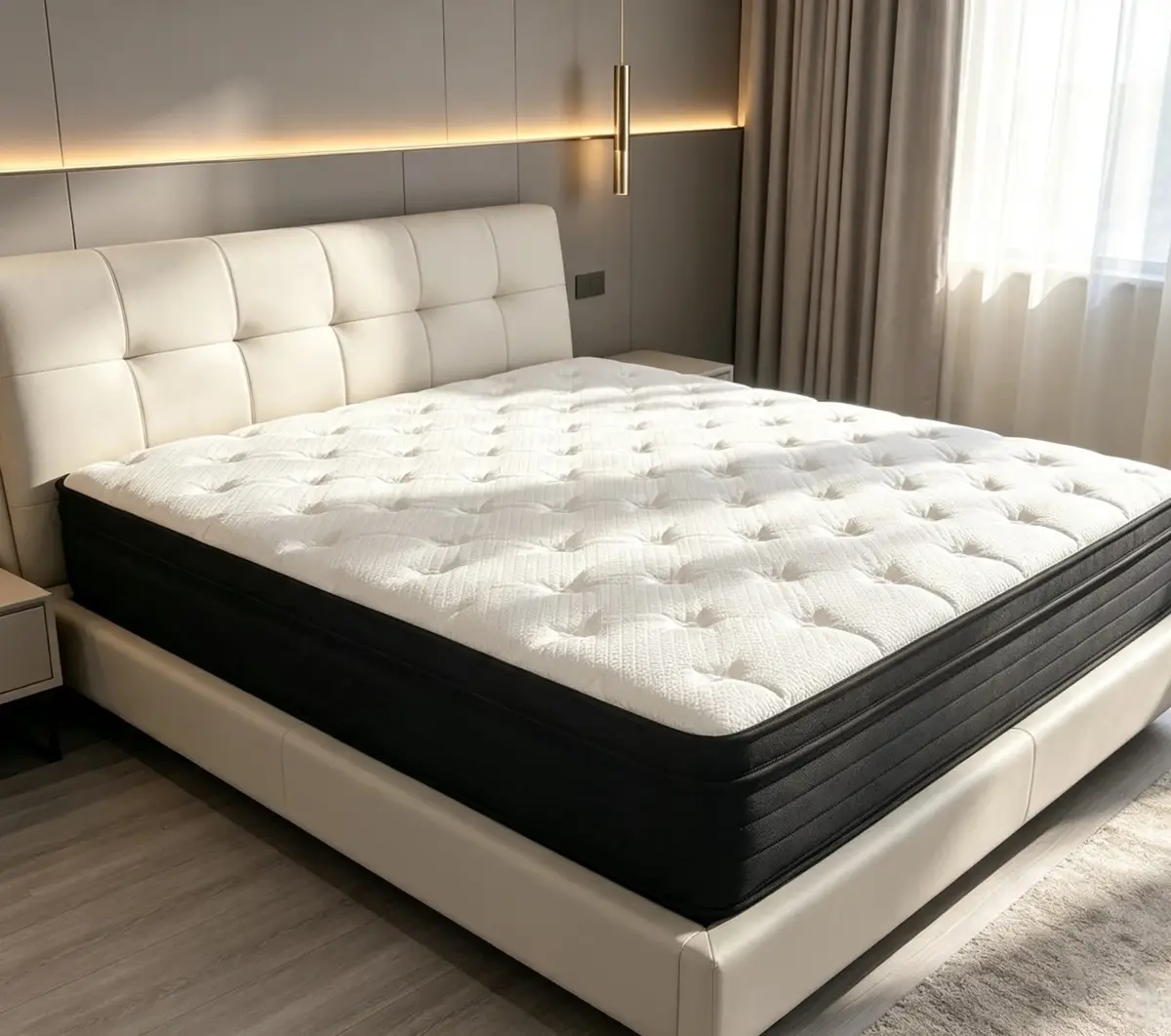 Deep-Tufted Mattress